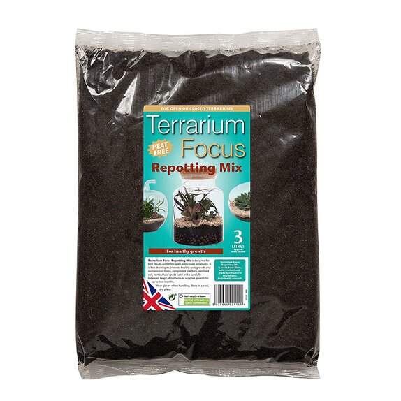 Terrarium Focus Repotting Mix Peat Free    3 L