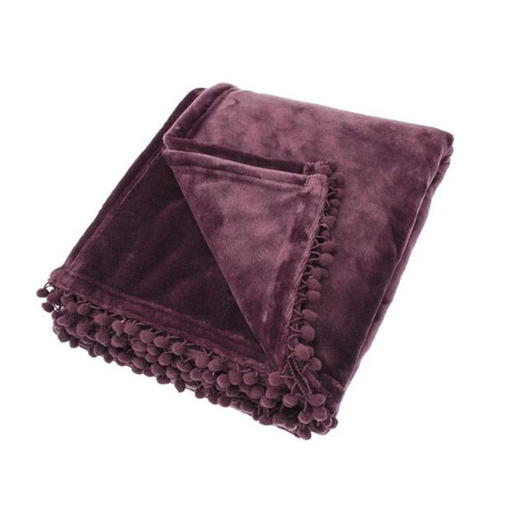 Throw Cashmere Touch Fleece Mulberry
