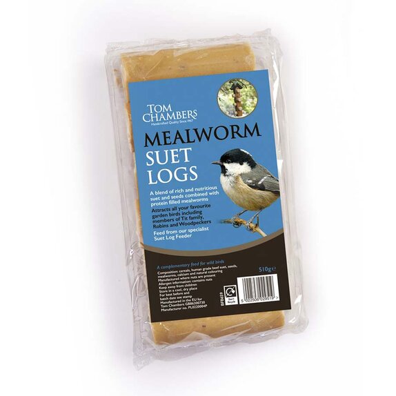 Tom Chambers Suet Log - Mealworm