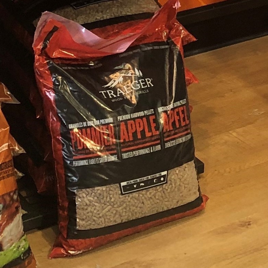 Traeger BBQ Wood Pellets Apple 9kg bag Knights Garden Centres