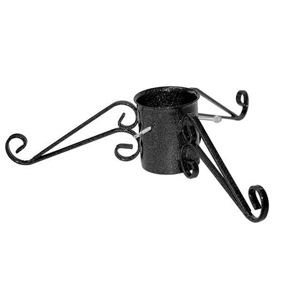 Tree Stand Ornate Black 13cm