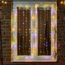 TwoTone Curtain Net Lights - 200 LEDs - Warm/Multi  LV - image 1