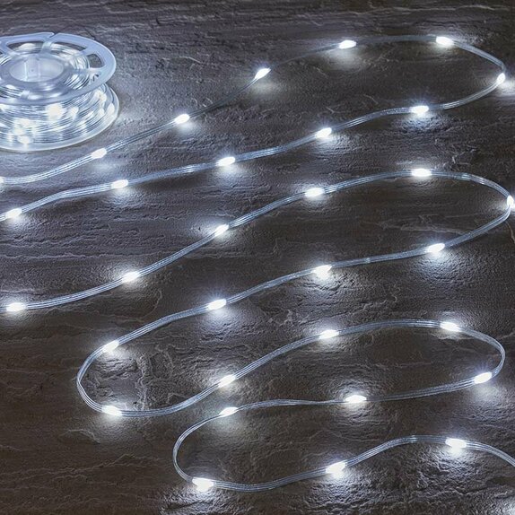 TwoTone Rechargeable String Lights - 100 LEDs - Warm/Cool - image 1
