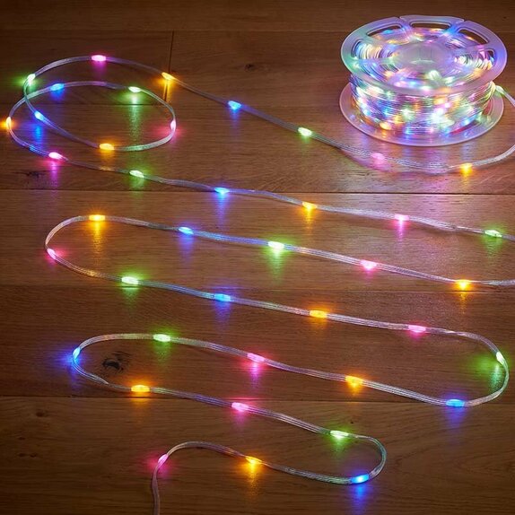 TwoTone Rechargeable String Lights - 100 LEDs - Warm/Multi - image 2