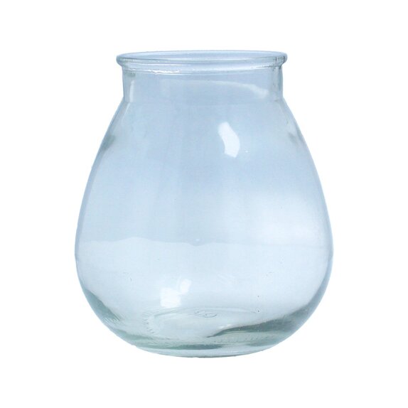 Vase Clear Glass Bulbous Small - image 1