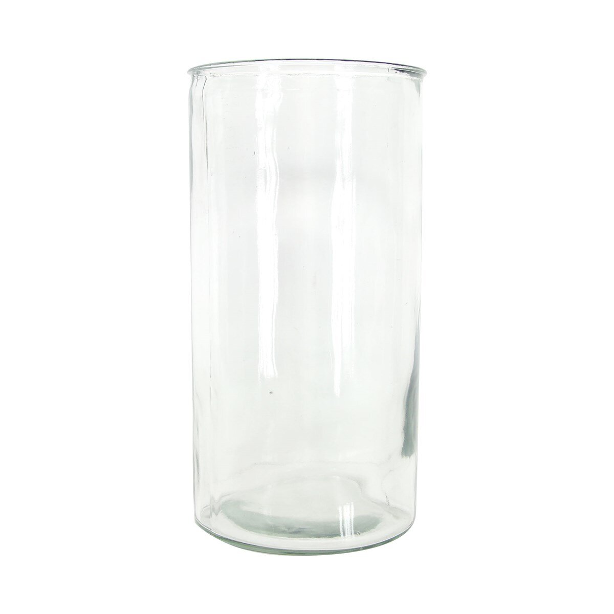 Vase Clear Glass Straight Small Knights Garden Centres