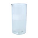 Vase Clear Glass Straight Medium