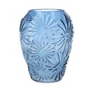 Vase Ogee Blue Glass Daisy Small