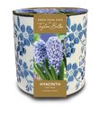 Vintage Blue Floral Ceramic Planter 