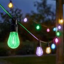 Vintage Festoon Lights Multi Coloured - Set of 10