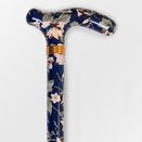Walking Stick Floral Handle Blue