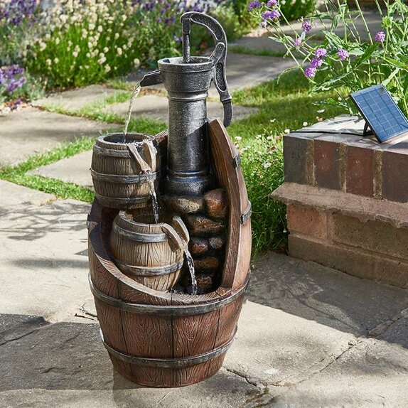 Water Feature - Whisky Barrels