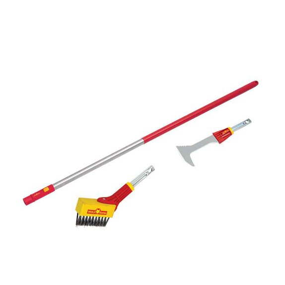 Wolf Garten Multi Change Weeding Brush, Scraper & Handle