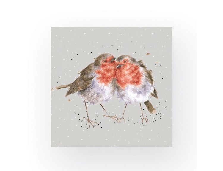Wrendale Napkins 'Snuggled Together' Robins 