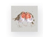Wrendale Napkins 'Snuggled Together' Robins 