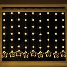 Xmas Star Curtain Lights - Warm White  LV - image 1