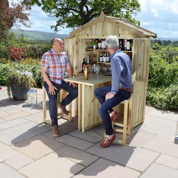 Zest Garden Bar with 2 Stools